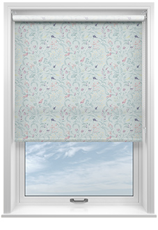 Summer Meadow, Opal Blue - Roller Blind